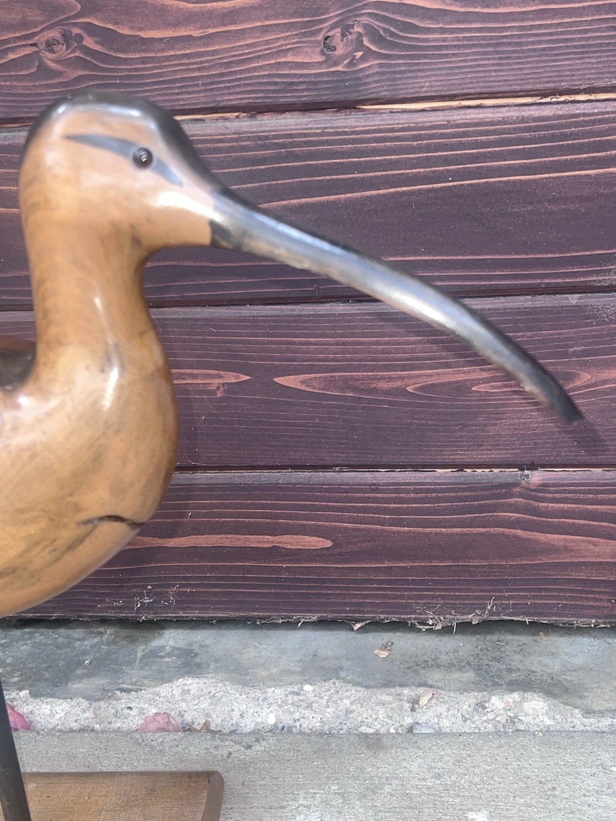 RARE SIGNED TOM TABER HERSEY kYLE JR 17” Tall Shore Bird Worm Wood Nice Rarity