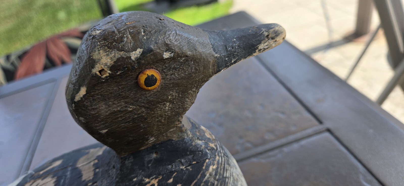 Vintage Duck Decoy Goldeneye 1000 Islands Ont Solid Wood