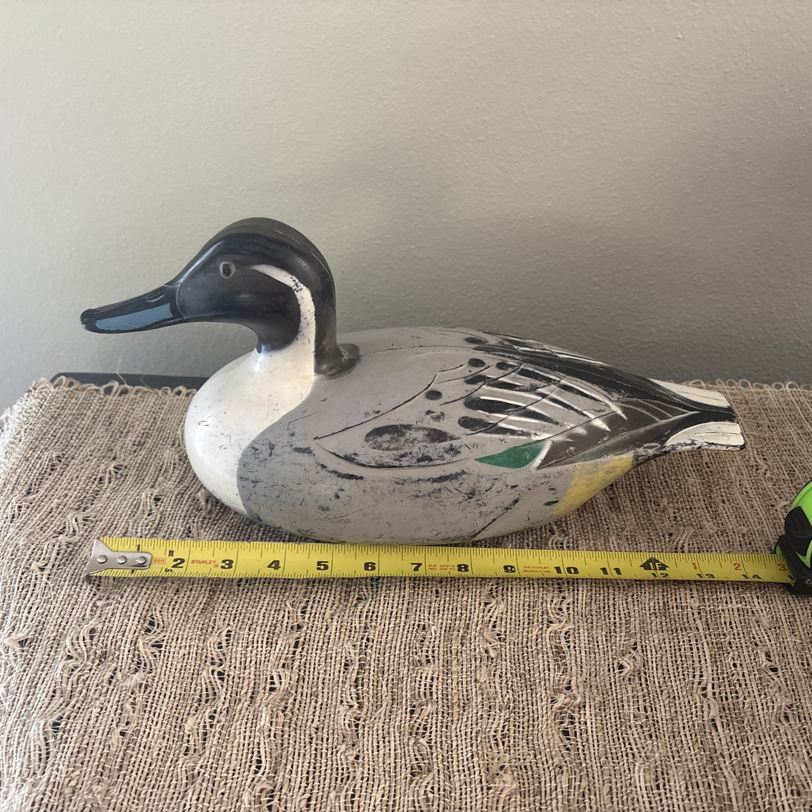 Vintage D-9 Victor Duck Decoy PINTAIL Drake 1967 By Woodstream Lititz, PA USA
