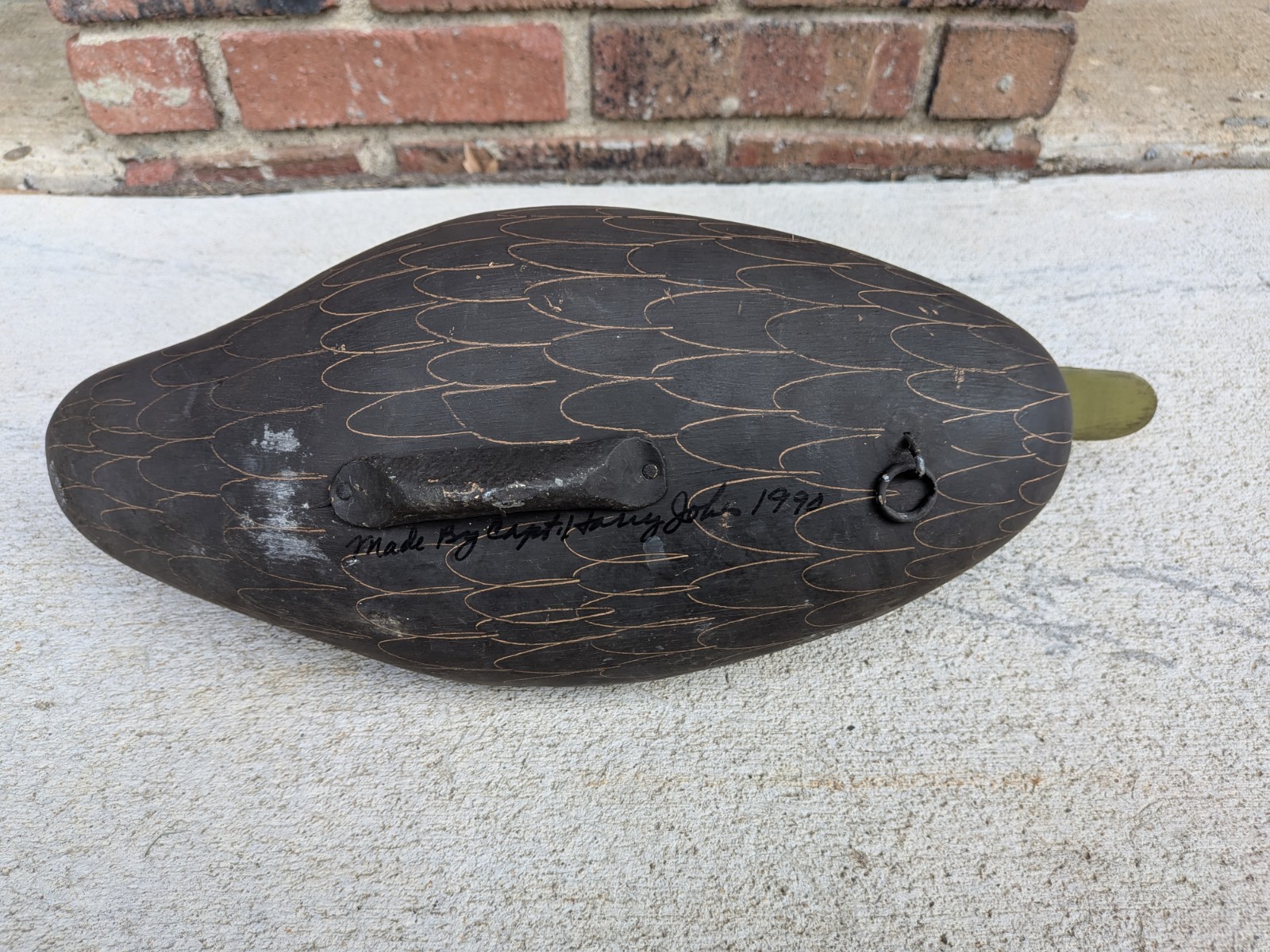 Signed Captain Harry Jobes Wood Duck Decoy