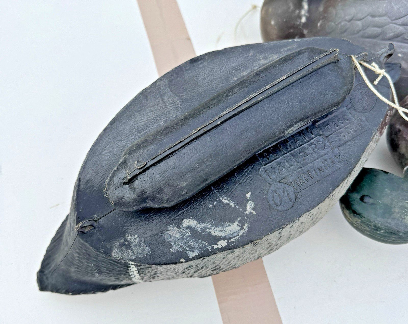 Lot of 3 Duck Decoys Sport Plast Germano Drake Mallard Feather Lite Deluxe Italy