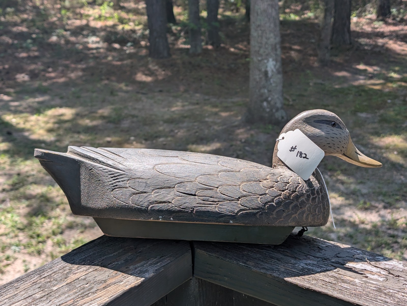VINTAGE CARVED WOODEN HUNTING DUCK DECOY FOR SALE 182 Frank Cummings Harsons Isl