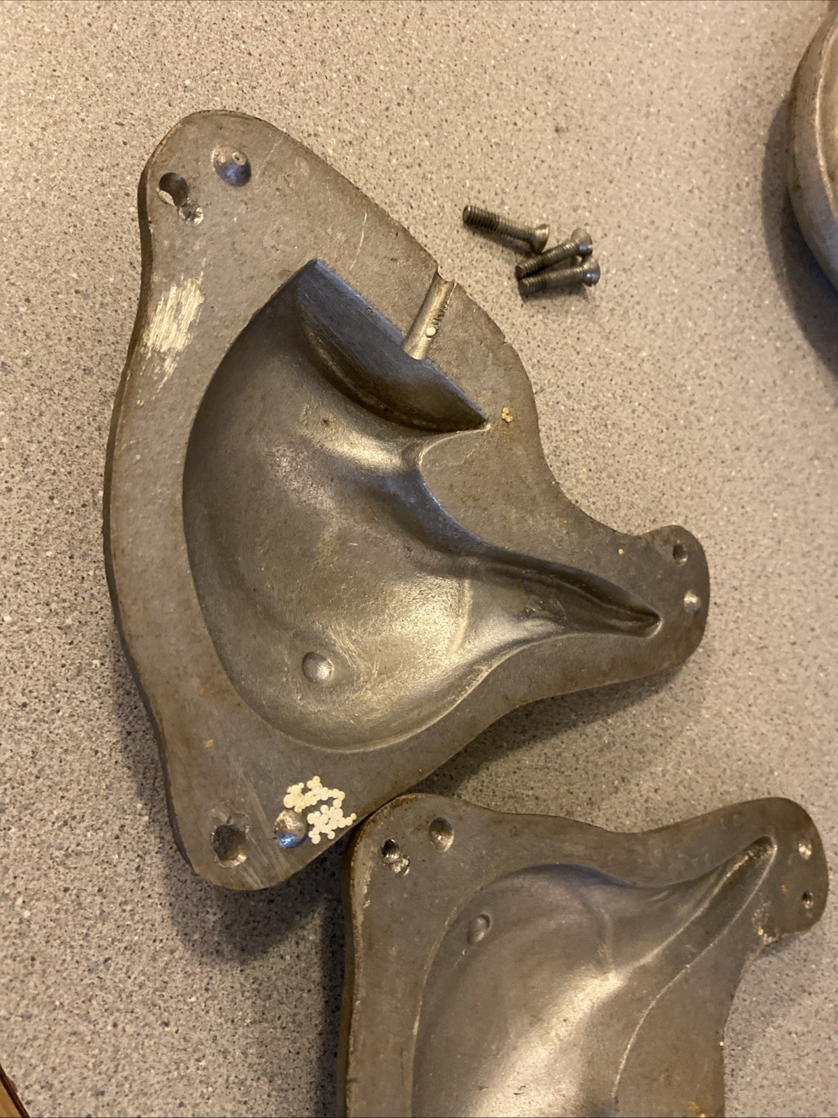 Vintage Cast Aluminum 3 Piece Duck Decoy Mold, Body & More,READ