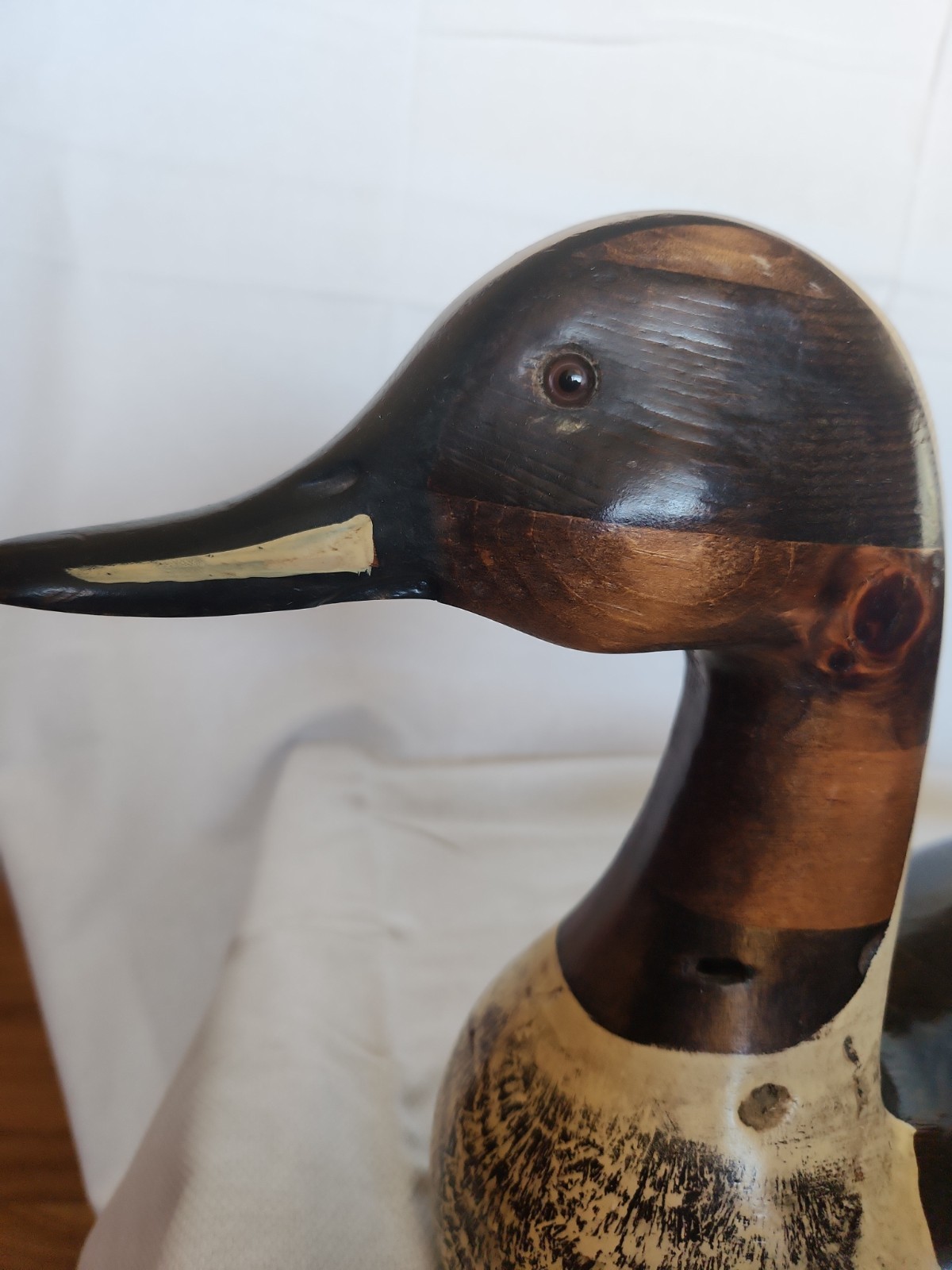 Rare Vintage LEO KOPPY SIGNED 24″ Hand Carved Wooden PINTAIL DUCK DECOY