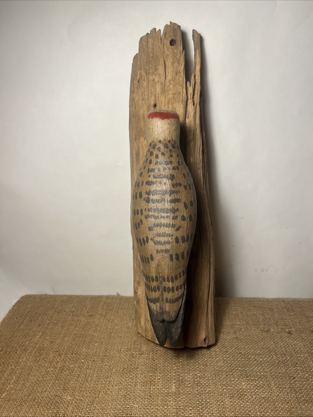 flicker woodpecker wall hanging mount decoy hand carved folk art