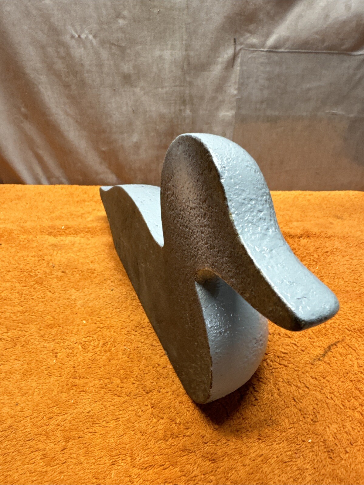 X•Vintage Rare Cast Iron Duck Decoy Doorstop
