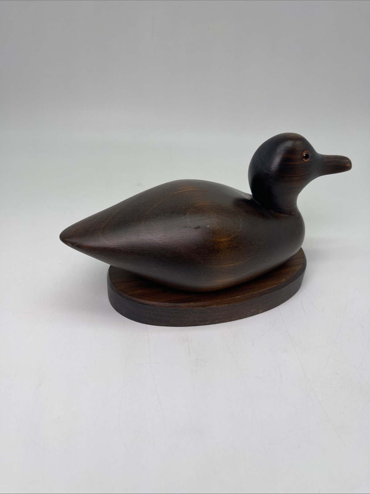 Pre Owned Vintage Remarkable Hand Made Wooden Mallard Duck The Decoy Shop