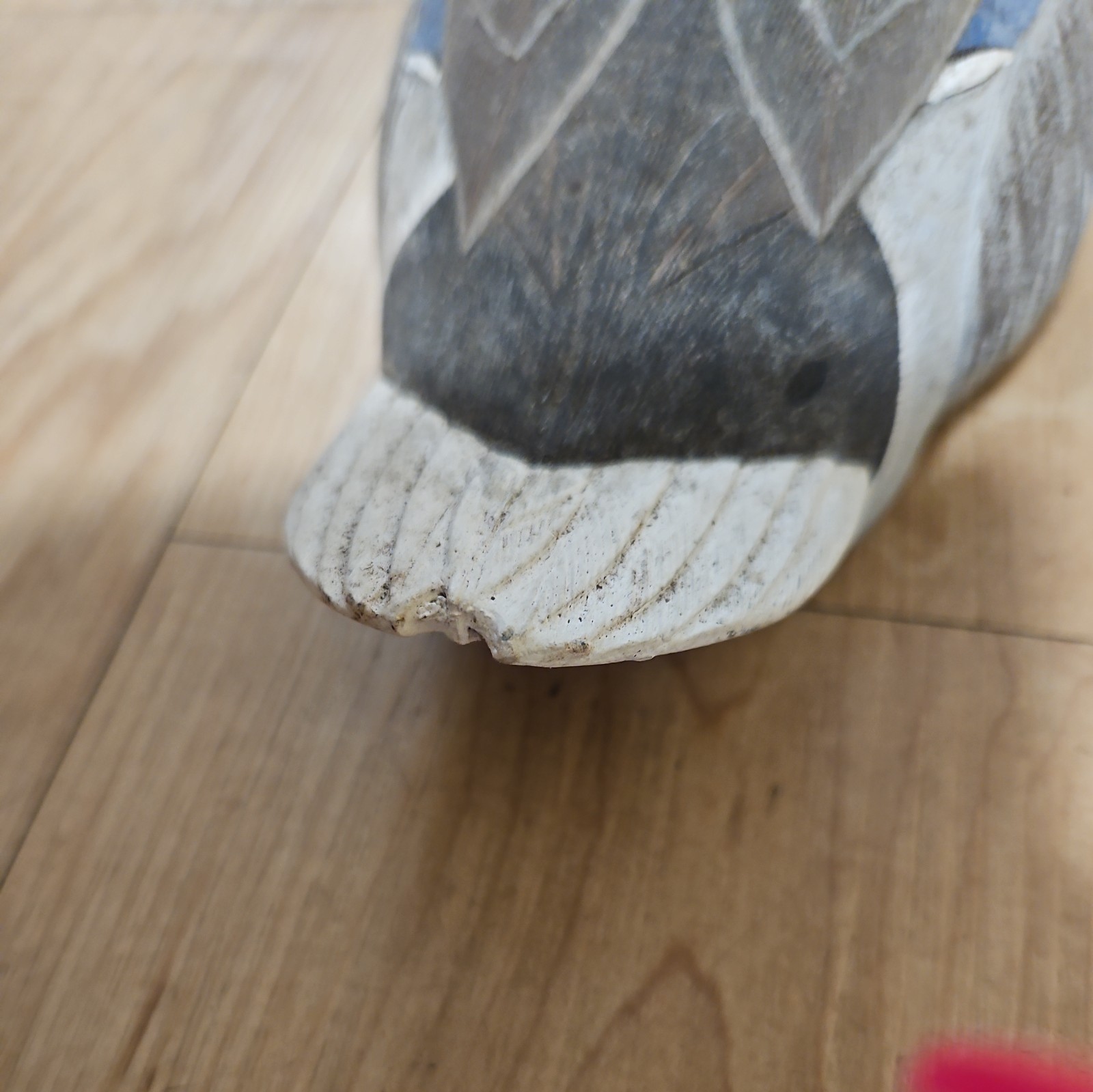 Vintage Mallard Drake Duck Decoy Hand Carved And Painted Signed