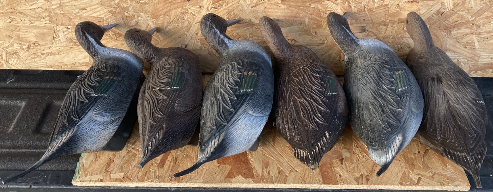 Vintage NEUMANN-BENNETT Plasti-Duk Textured PINTAIL Inflatable Decoys Lot Of 5