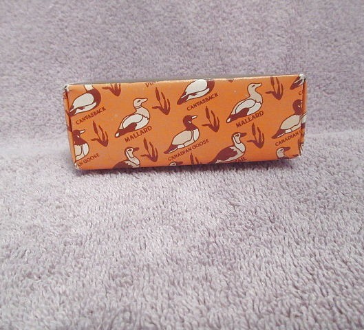 Vtg Mini Duck Decoy With Shadow Box 1984 Enesco Goldeneye Hand Painted 80s NEW