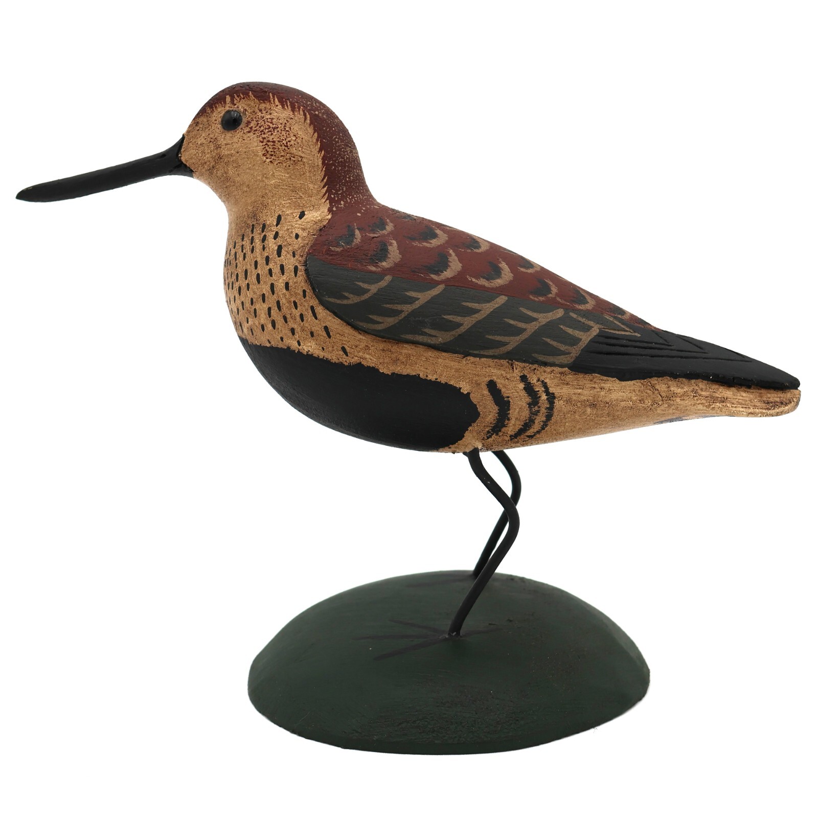 George Bell Shorebird Decoy Crisfield MD 6″ Tall Signed Ex-Cond
