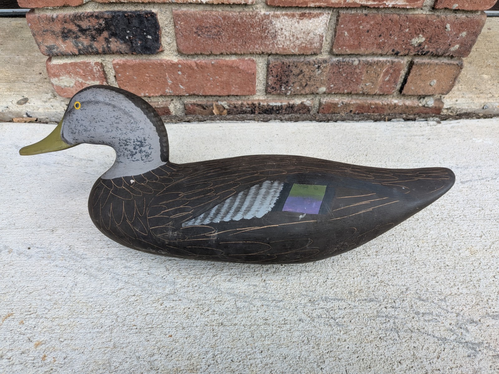 Signed Captain Harry Jobes Wood Duck Decoy
