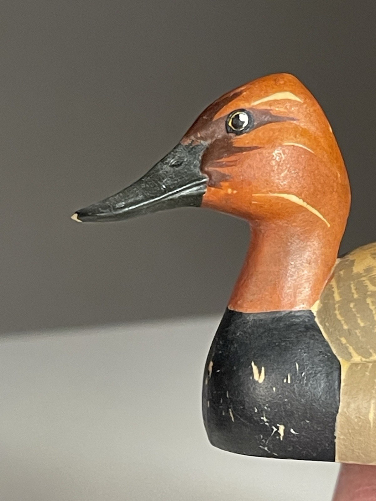 Vintage ANRI Wildlife Collection Canvas Back Duck Miniature Figurine Italy- READ