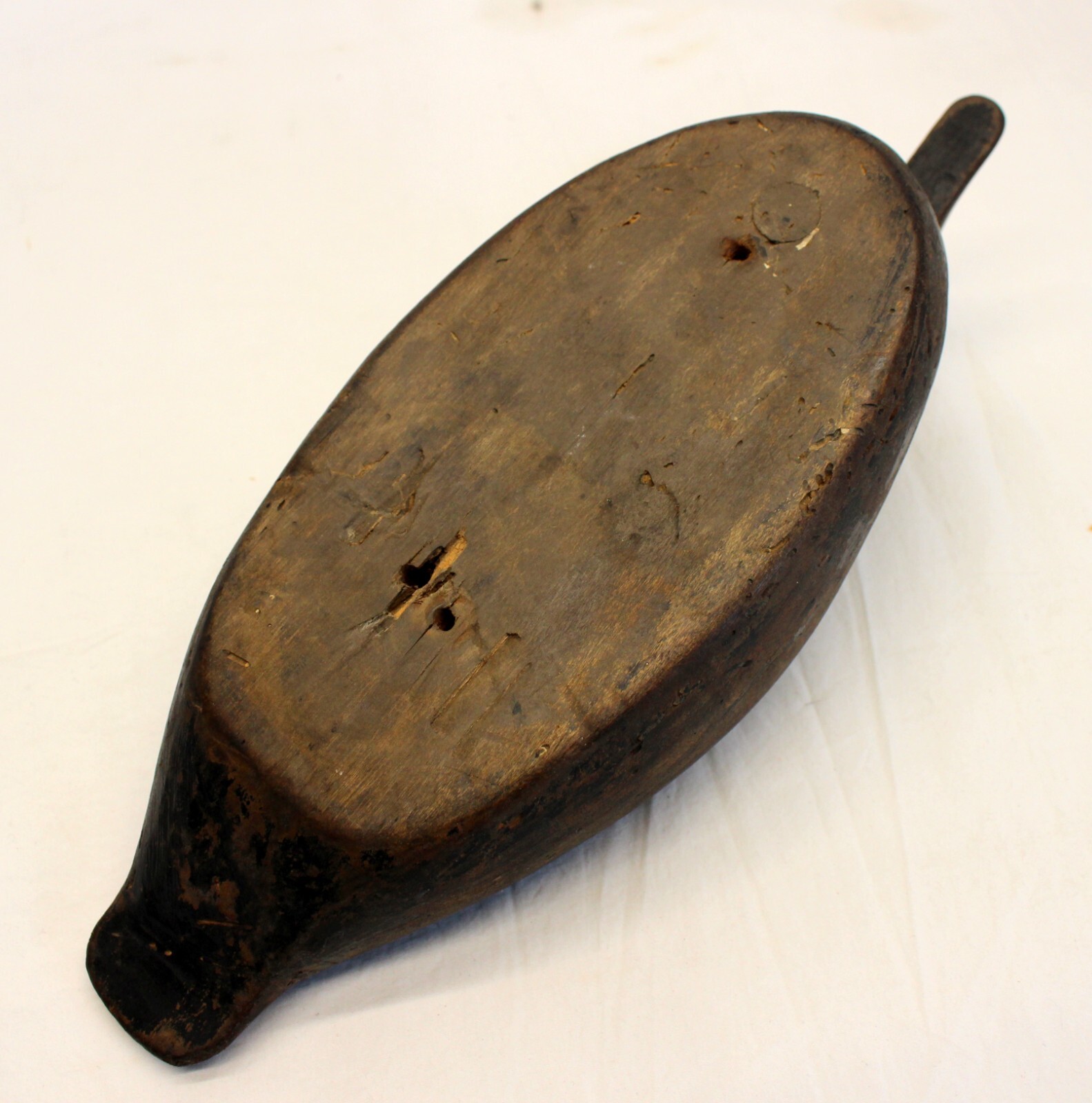 old WOODEN DUCK DECOY vintage antique Unsigned Collectible Hunting Bird Display