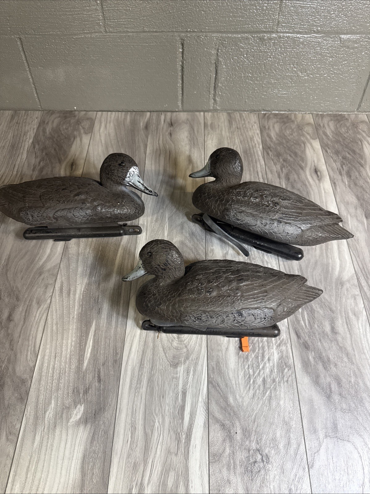 Vintage Floating Duck Decoy (Made In Italy) Sport Plastic – Carry Lite Lot Of 3