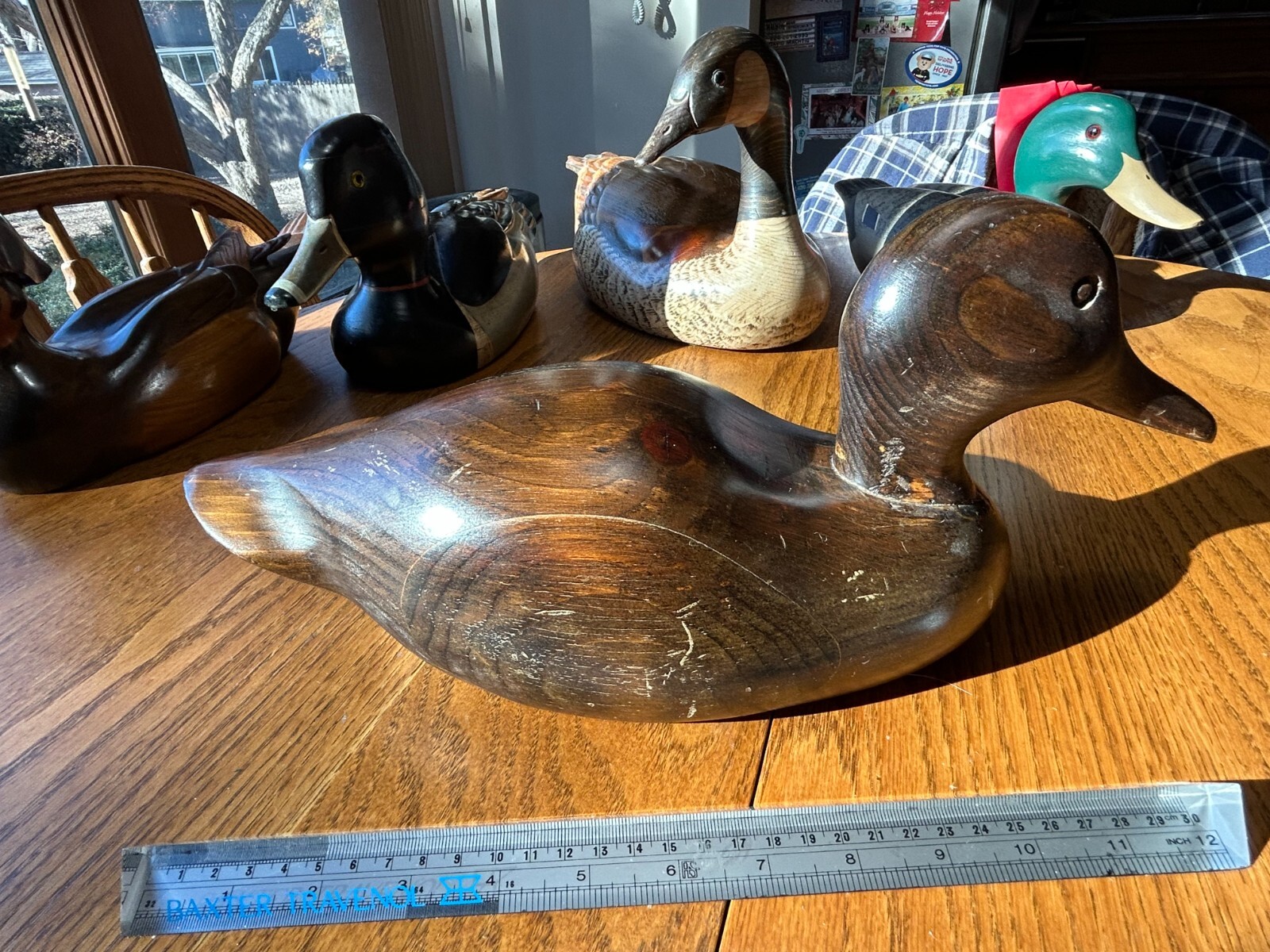 Excellent Condition Vintage Hand Crafted Wood Wooden Duck Decoy Folk Art