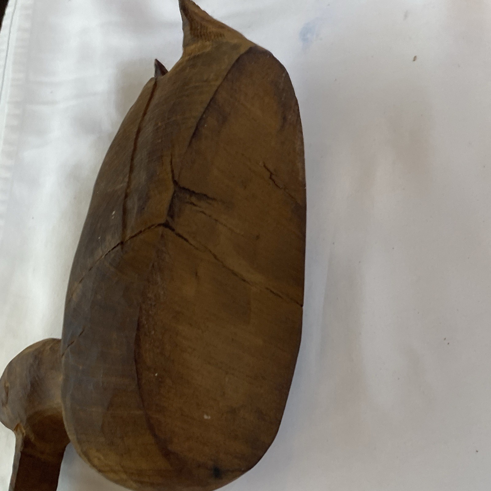 PRIMITIVE CARVED SOLID WOOD DUCK LIFE SIZE 15” WEIGHTS 5 POUNDS ONE OF A KIND