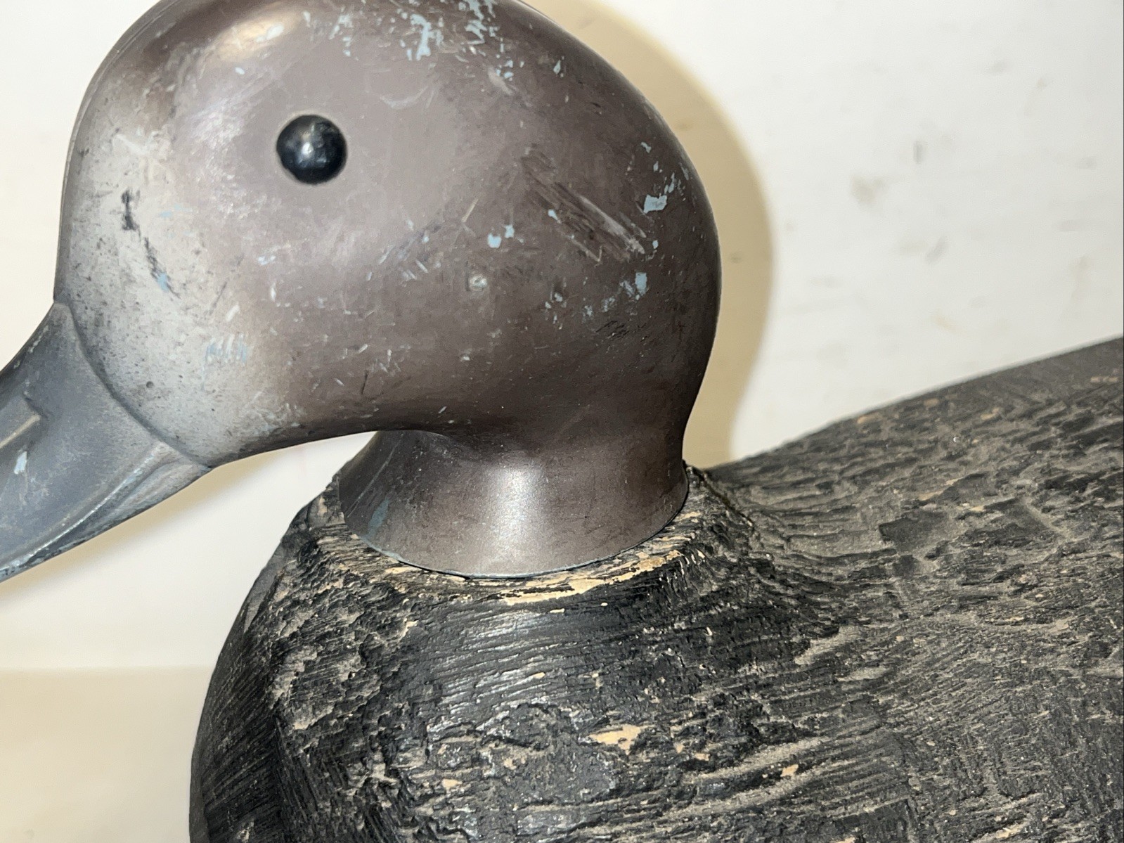 victor factory duck decoy tenite head vintage