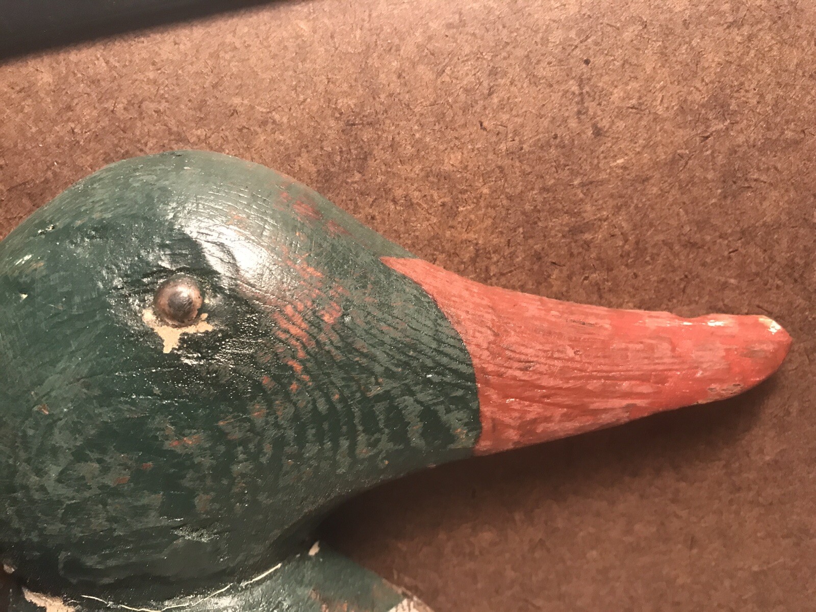 mason merganser drake plaque sign wall hanging duck decoy vintage
