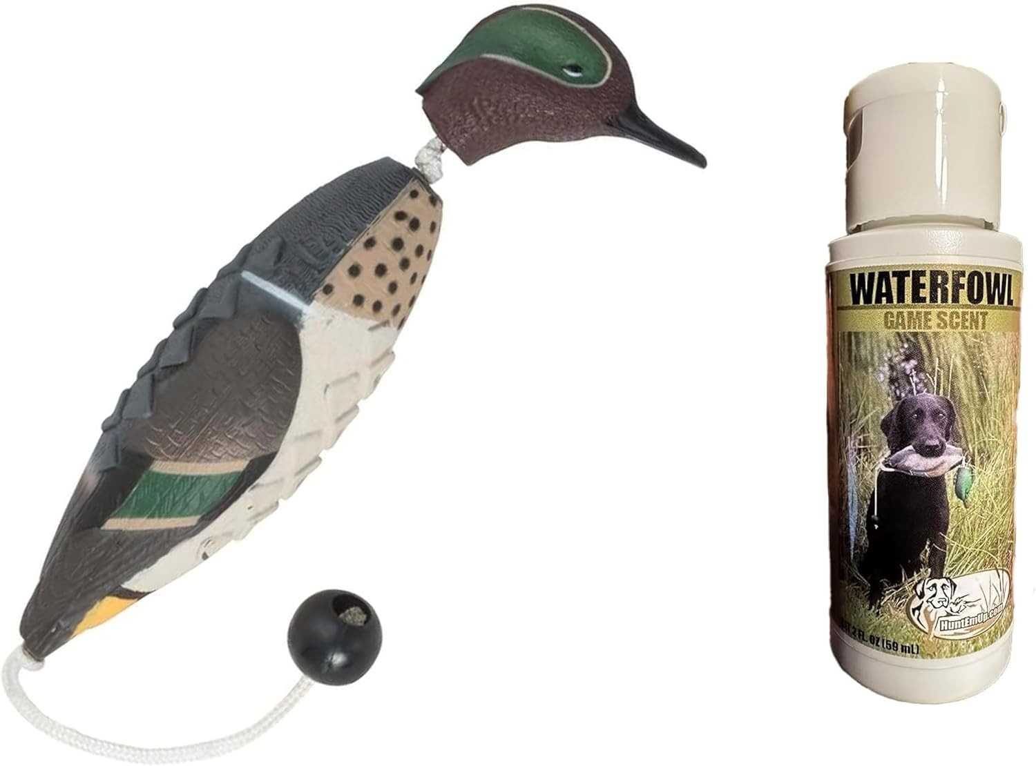 NEW! Set of 2 Ultimate Hunting Dog Training Scents and Realistic Duck Dummys