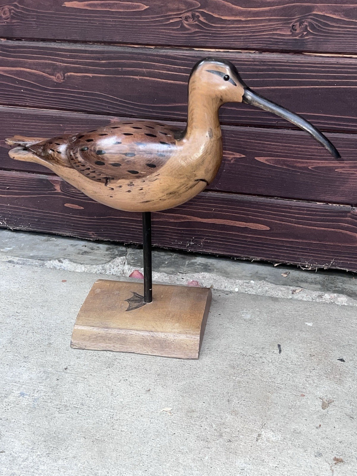 RARE SIGNED TOM TABER HERSEY kYLE JR 17” Tall Shore Bird Worm Wood Nice Rarity
