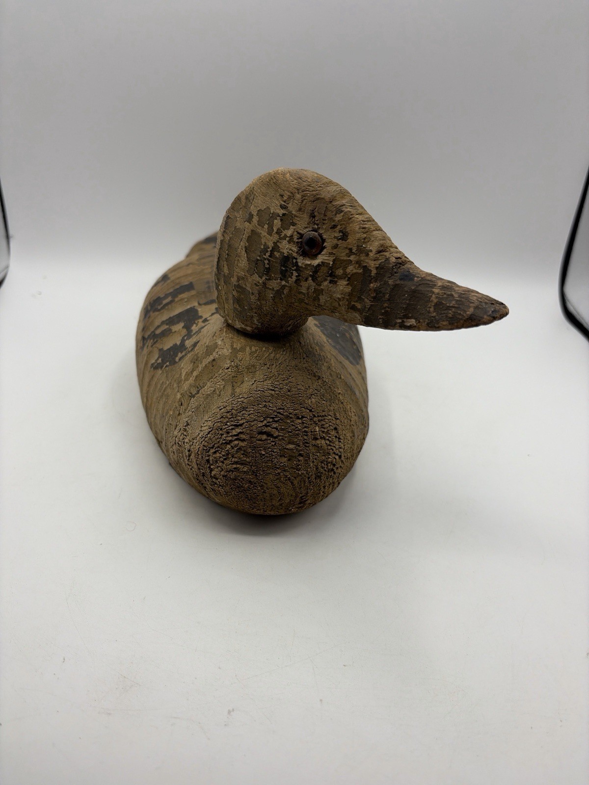 Vintage Hand Carved Working Duck Decoy Canvasback Redhead Style Folk Art
