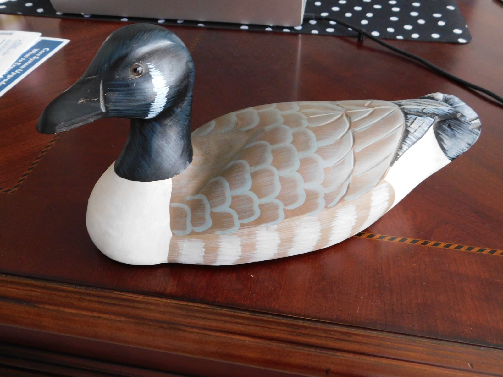 HAND CARVED WOODEN CANADA GOOSE