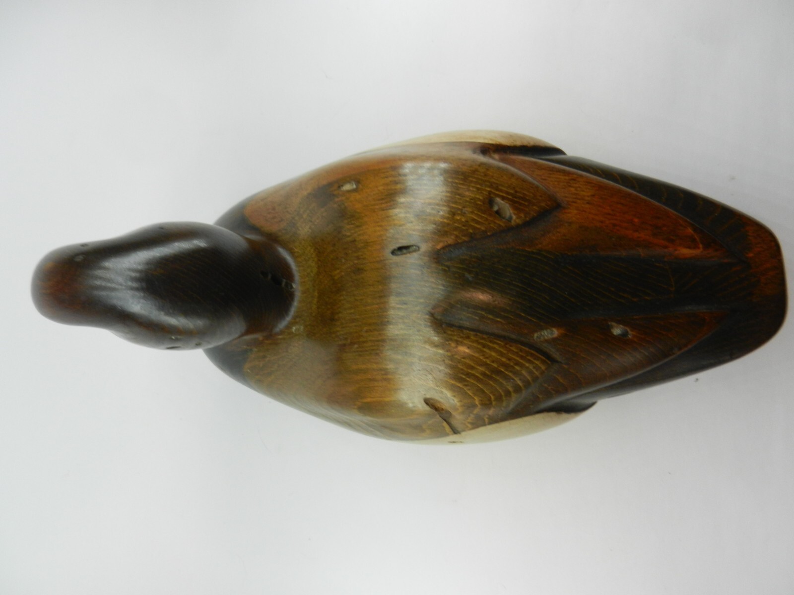 Estate Find Rare 1980’s Tom Taber Carved Wood Decoy Duck Signed – Excellent!!