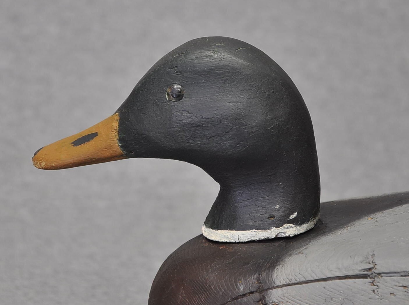VINTAGE MALLARD DRAKE DUCK DECOY AVE. CONDITION HUNTER’S PAINT, AGE CRACKS, WEAR