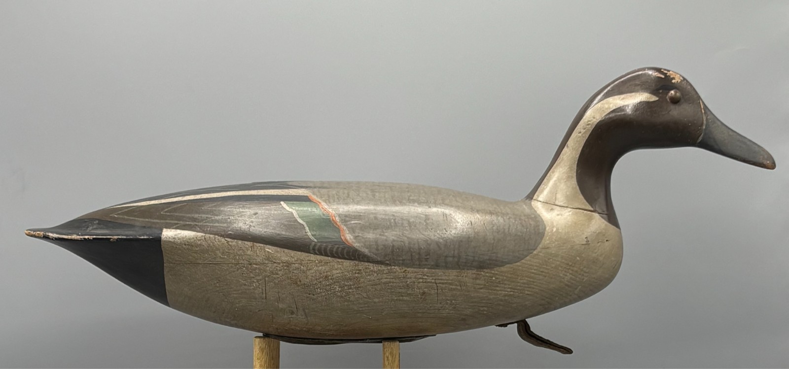 NEW JERSEY ‘TAYLOR JOHNSON STYLE’ PINTAIL PAIR VINTAGE DUCK DECOYS *ORIGINAL PNT