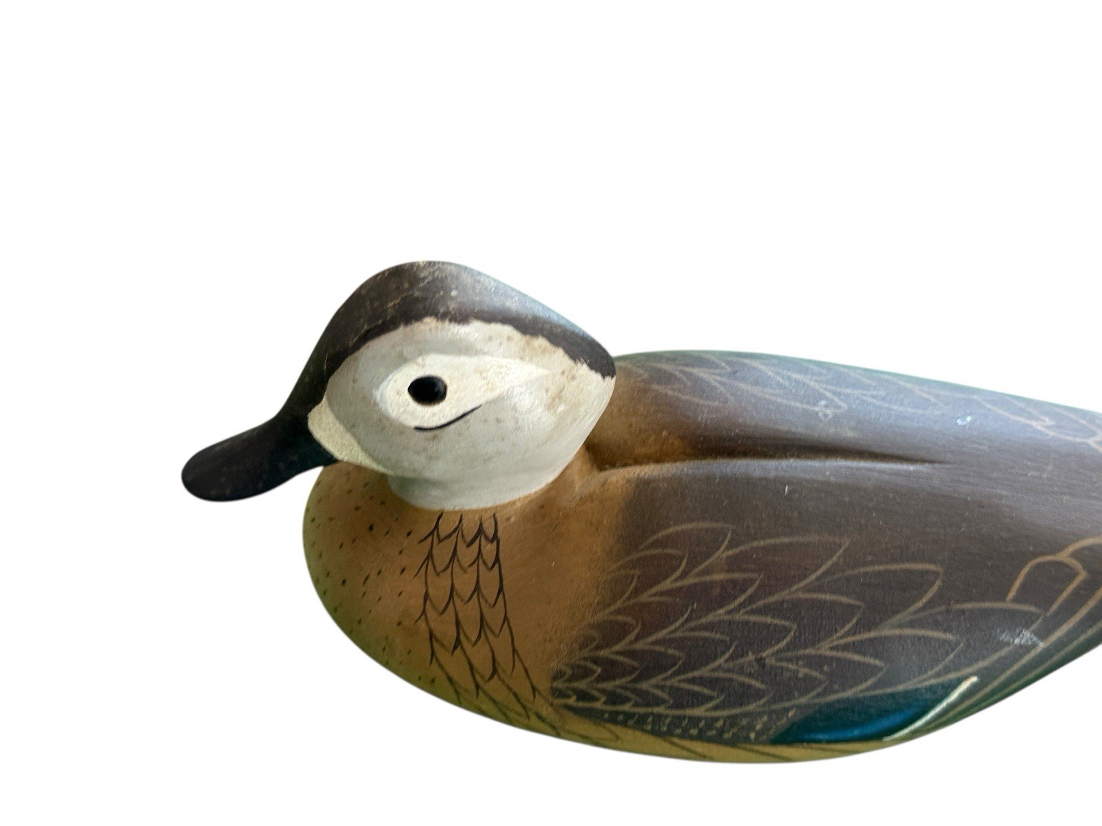 William Bill Coleman Chestertown MD 1/2 Size Wood Duck Decoy Pair Original 1970
