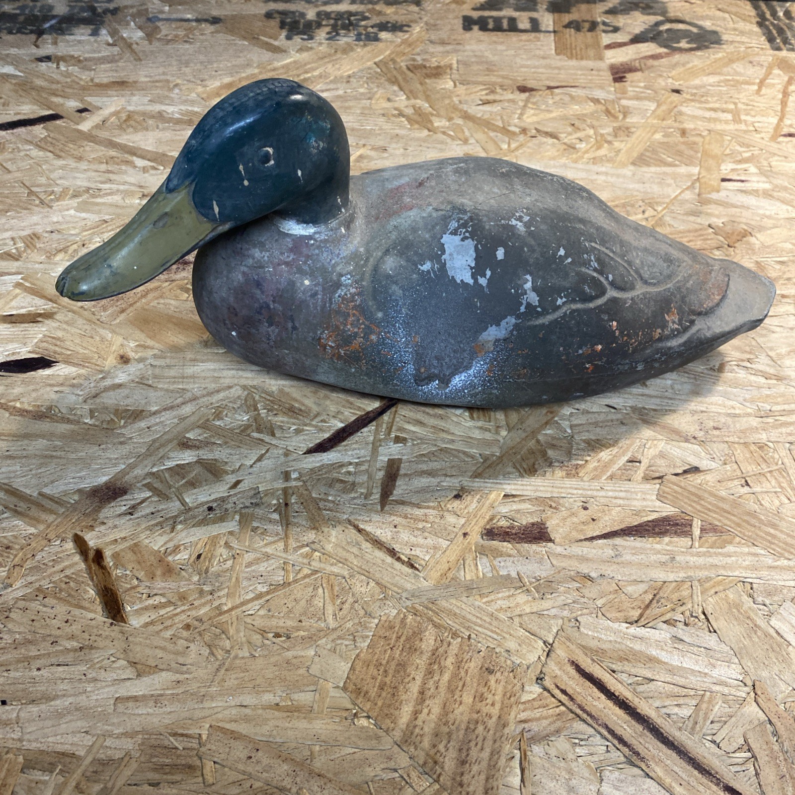 Vtg Featherlite Duck Decoy Mallard McGuire Stabilizer Swims/Stands Right 14”