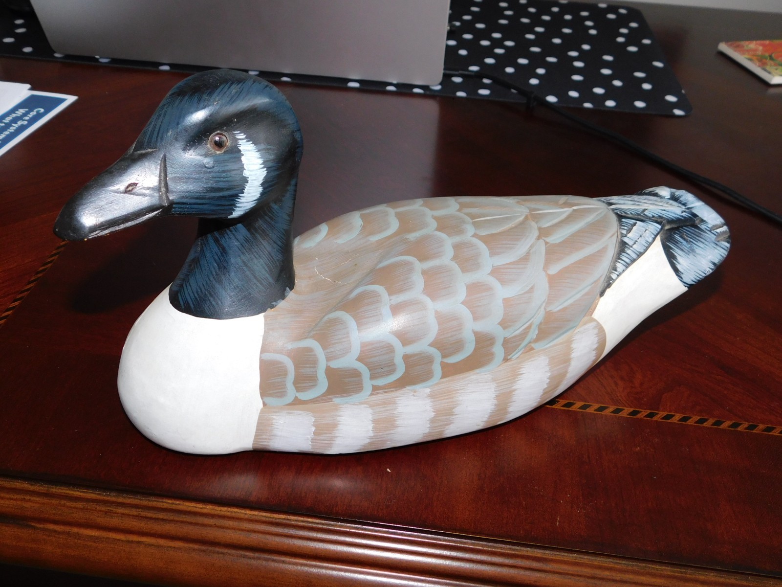 HAND CARVED WOODEN CANADA GOOSE