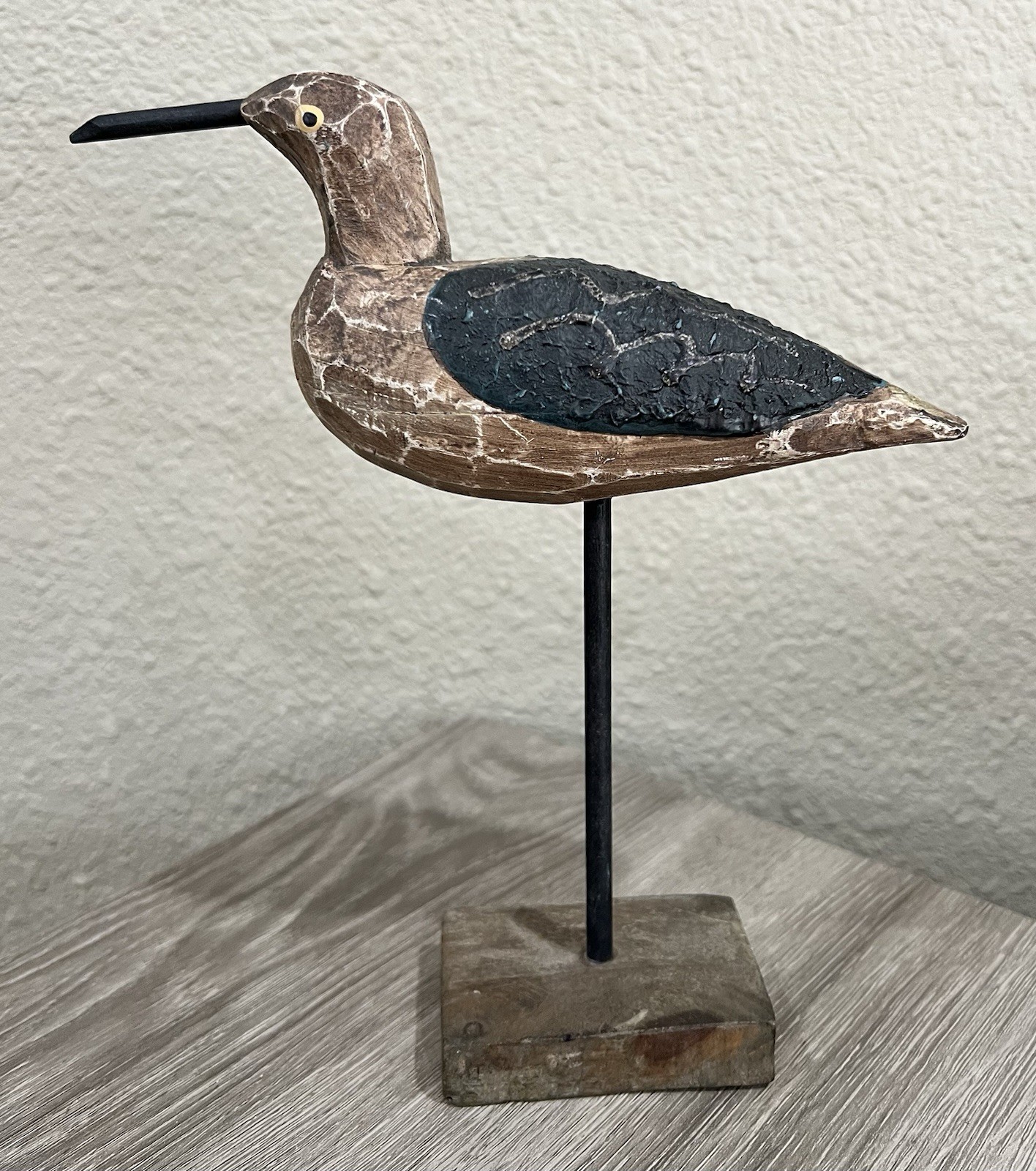 Vintage Shorebird Decoy Hand Carved Original Paint