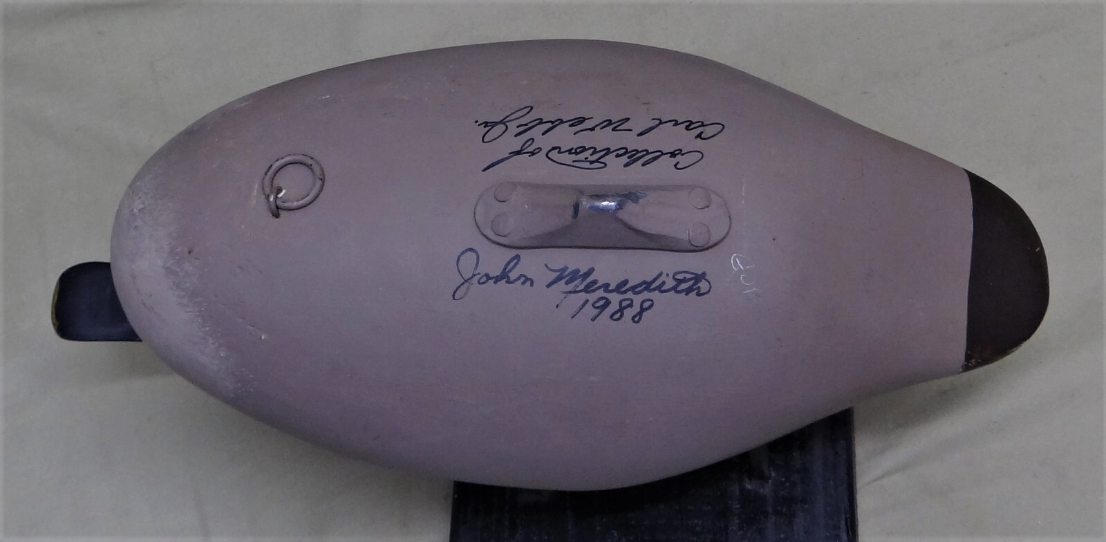 John Meredith, Worton, Md., Goldeneye Hen, Working Decoy, Signed