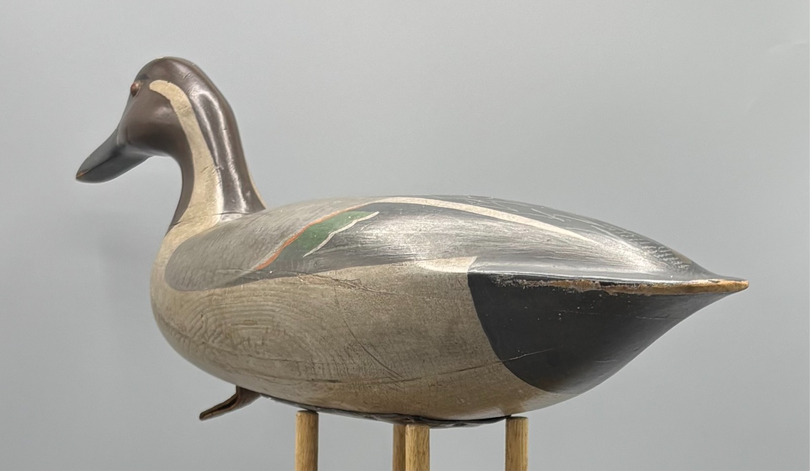 NEW JERSEY ‘TAYLOR JOHNSON STYLE’ PINTAIL PAIR VINTAGE DUCK DECOYS *ORIGINAL PNT