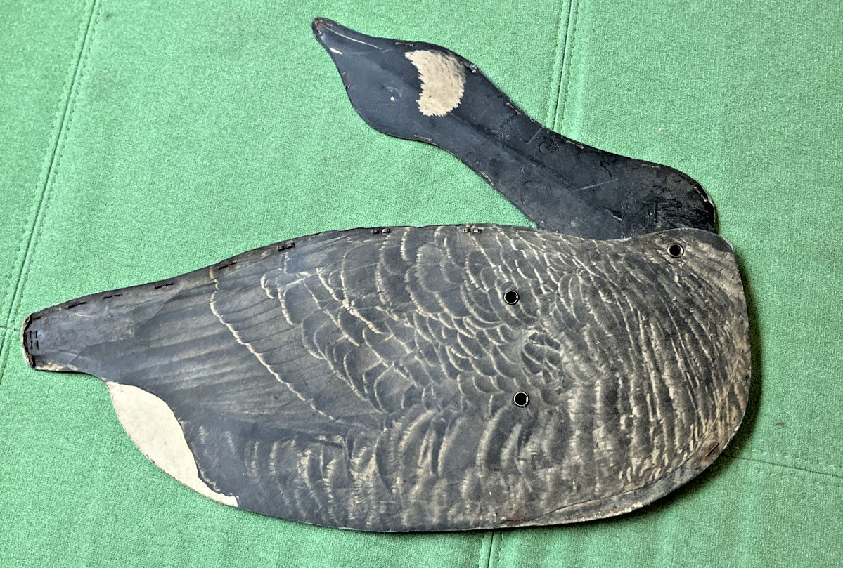 Antique 1940 Johnsons Fiberboard Folding Goose Decoy Interior Design Vintage