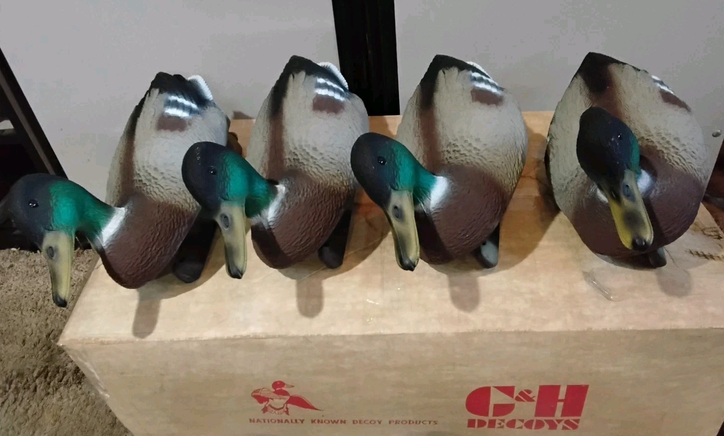 VINTAGE G&H DUCK DECOY CO. 6 OF EACH DECOY MALE & FEMALE NEW USA 🇺🇸