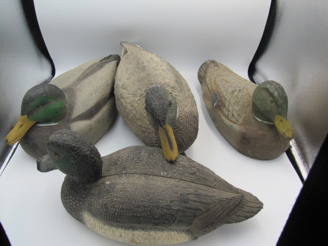 Mixed Duck Decoy Lot Bundle of 4 Greenhead Gear Carry-Lite Mallard Bluebill