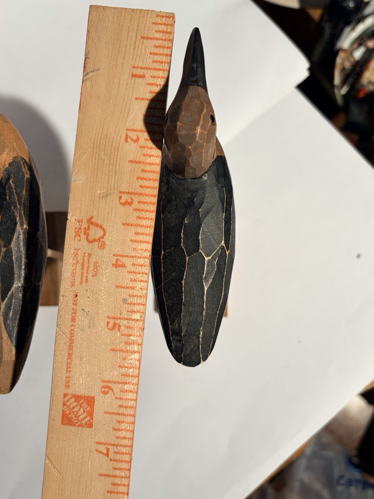 Vintage Hand Carved Wooden Shorebird Bird Decoy Nautical Folk Art Set