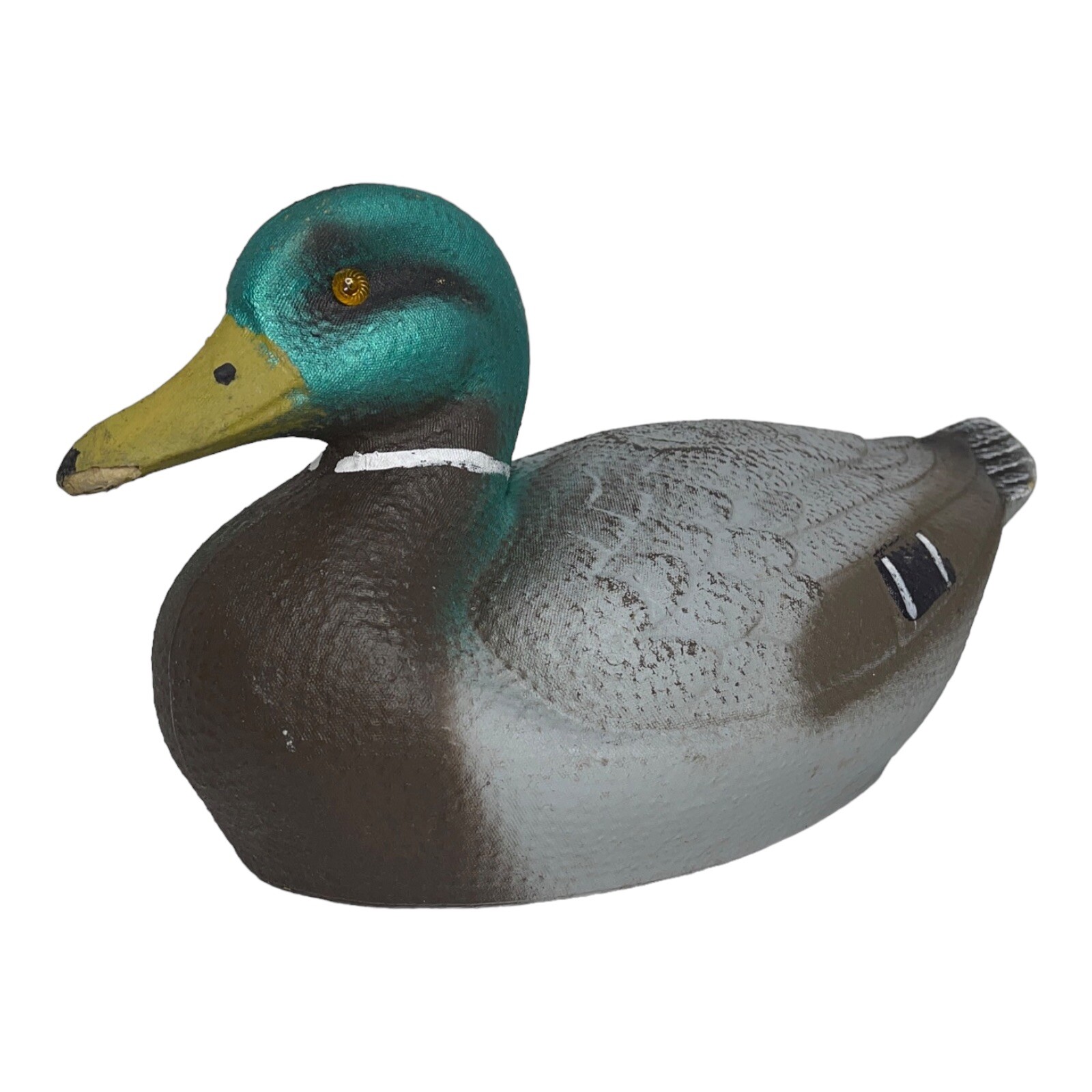 Vintage General Fibre Co St Louis MO Ariduck Male Mallard Duck Decoy BIRD FLAW