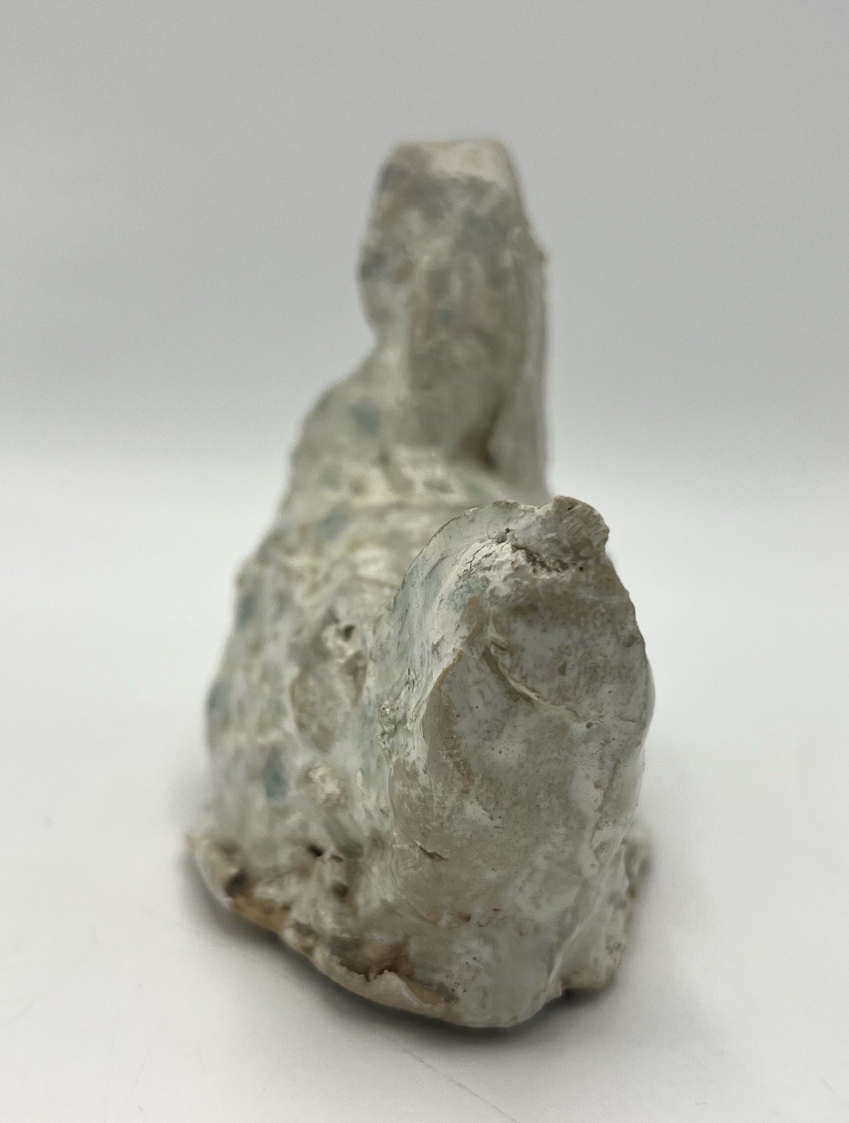 Primitive Carved Stone Duck Handmade 6”x 3.75” Bird Water Fowl