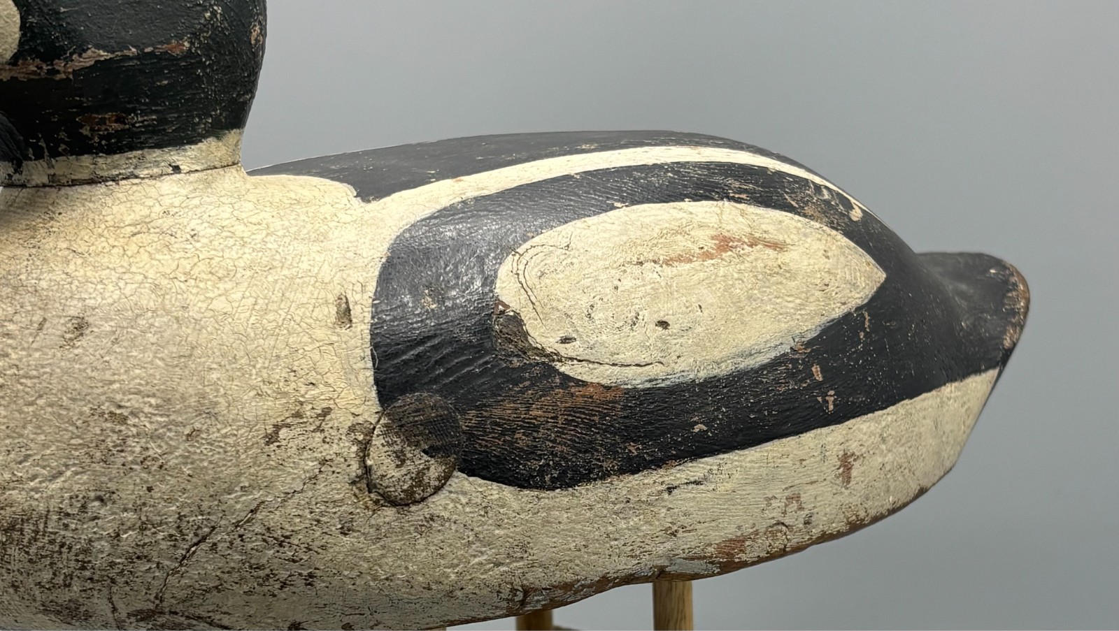 FERMAN EYRE (?) (1882-1969) BROCKVILLE, ONT GOLDENEYE DRAKE ANTIQUE DUCK DECOY