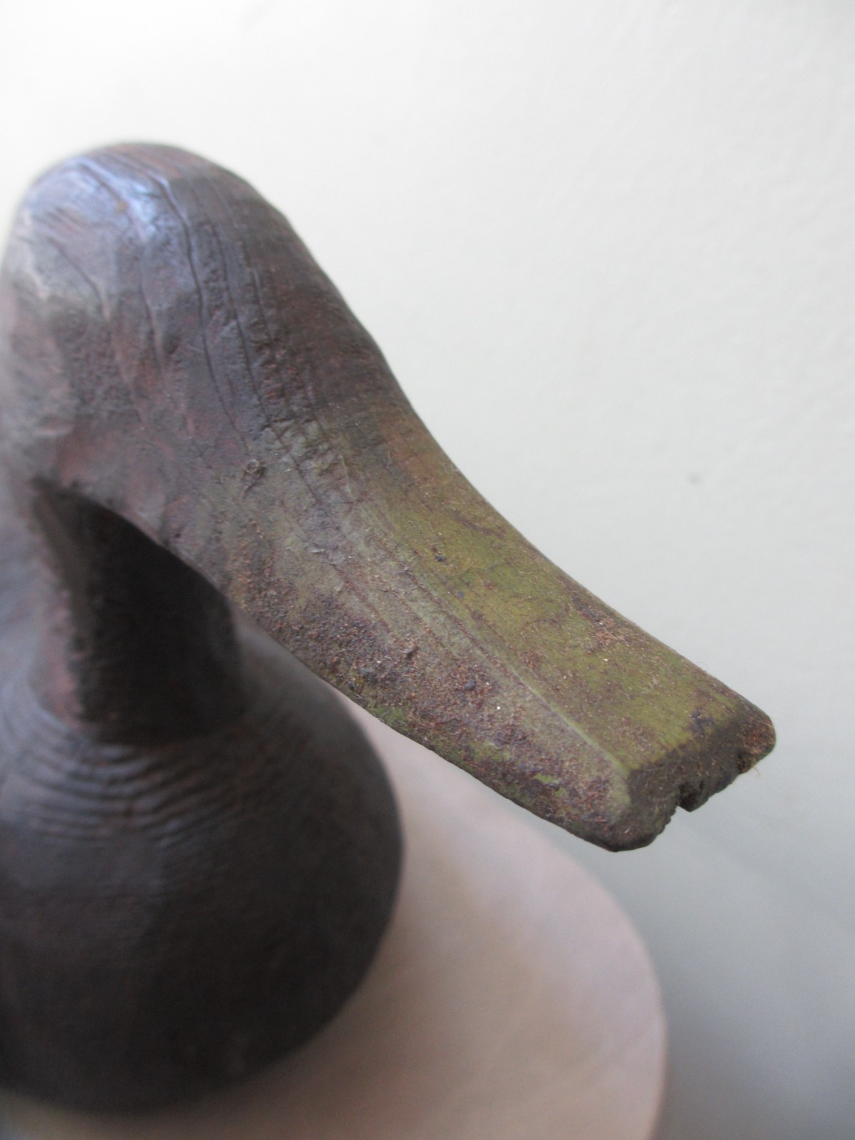 Antique MAINE Primitive Wood Duck Decoy Hand Carved Folk Art Working Bird