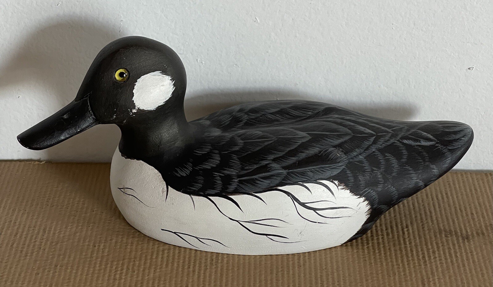 Migrations Boston Hand Crafted Goldeneye Drake Wooden Signed Peter Codd 1991