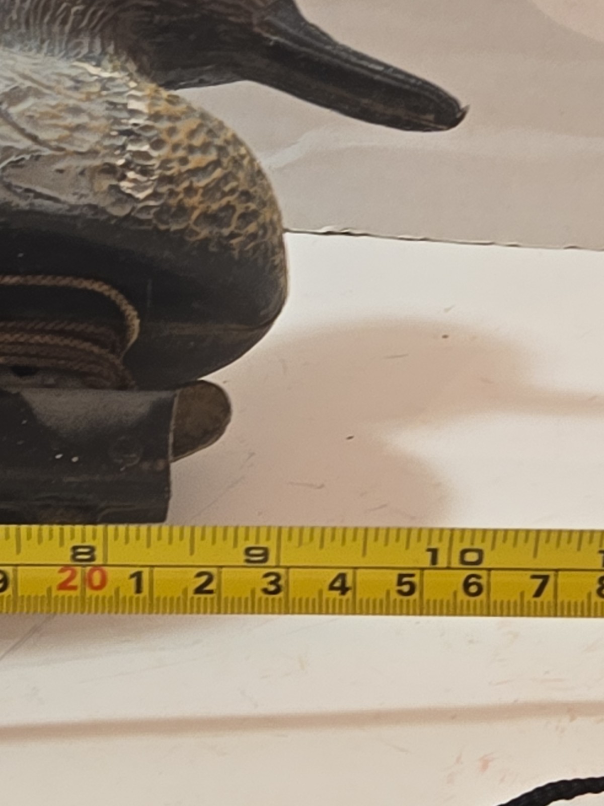 Vntg Flambeau 10 In Mallard Decoy Duck Hollow Body USA W/ Weight Hunting Deco