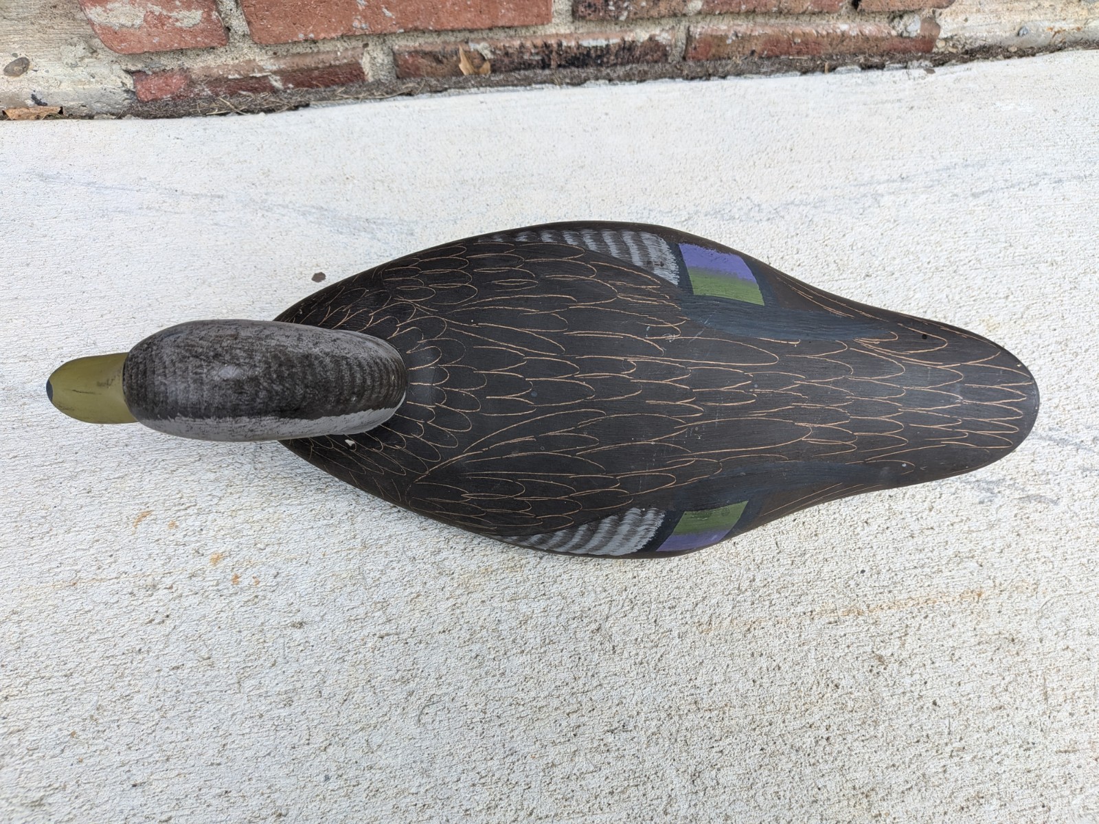 Signed Captain Harry Jobes Wood Duck Decoy