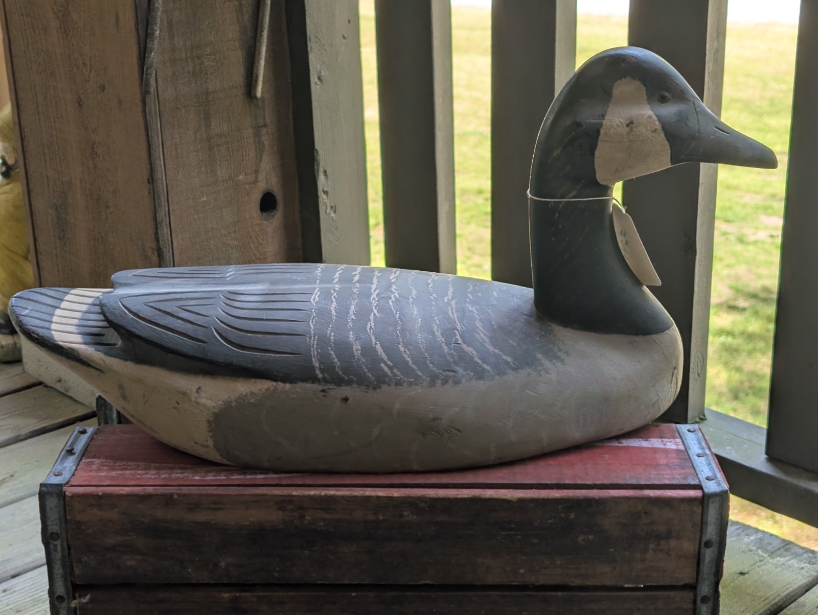 VINTAGE CARVED WOODEN HUNTING DUCK DECOY FOR SALE #244 TRUE NORTH DAVID SIMANDL