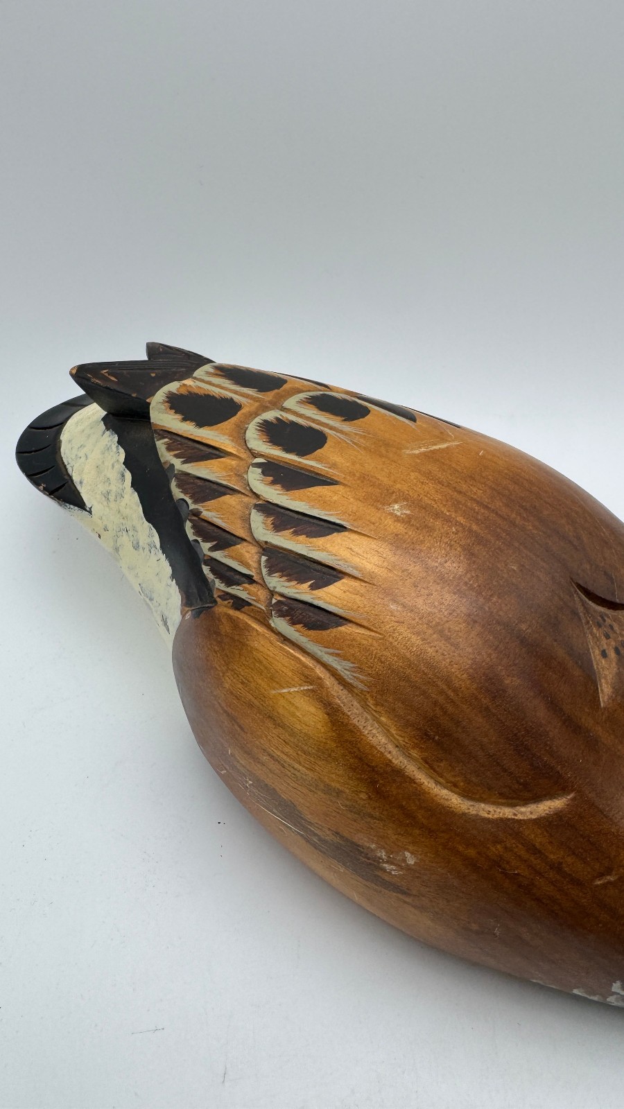 Hand Carved Wood Canada Goose Duck Decoy