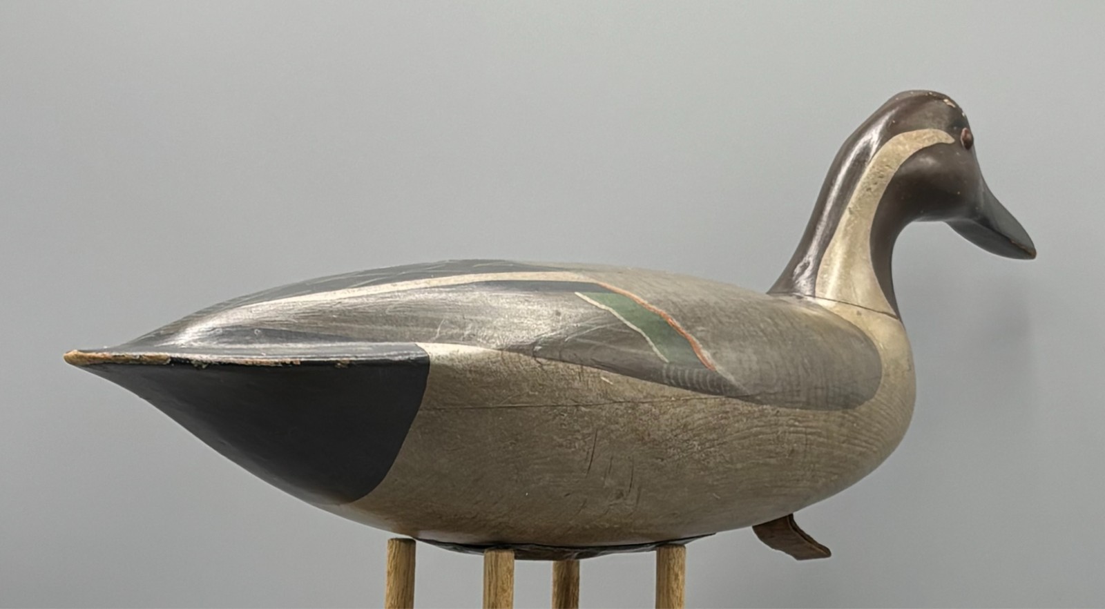 NEW JERSEY ‘TAYLOR JOHNSON STYLE’ PINTAIL PAIR VINTAGE DUCK DECOYS *ORIGINAL PNT